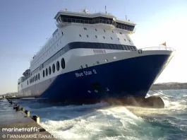 Τηλεφώνημα για βόμβα στο Blue Star 2 με πάνω από 1000 επιβαίνοντες